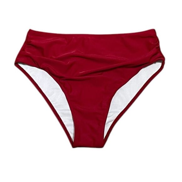 Zaful Red Swim Bikini Bottoms, Size M, US 6, NWOT - Picture 1 of 4